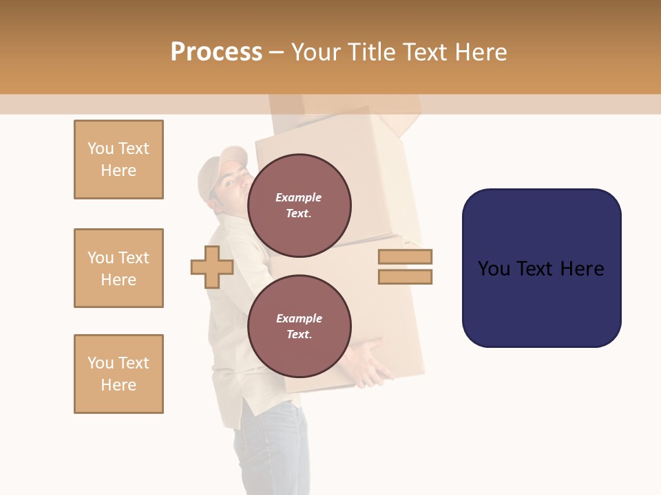 Postman Shipment Package PowerPoint Template
