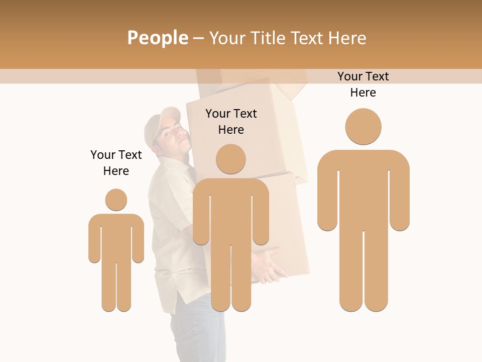 Postman Shipment Package PowerPoint Template