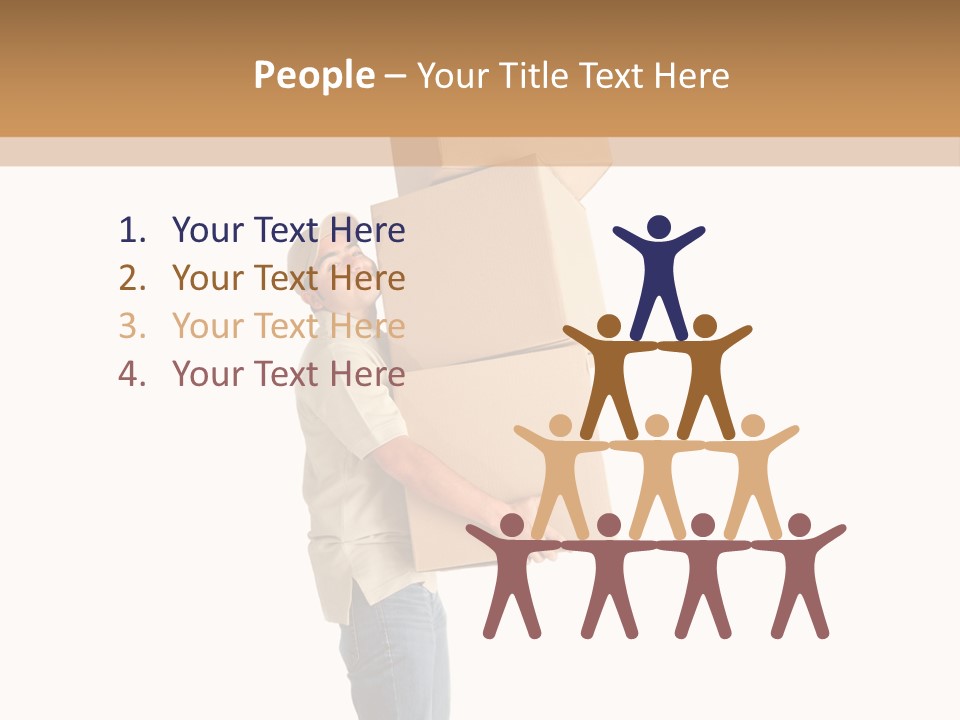 Postman Shipment Package PowerPoint Template