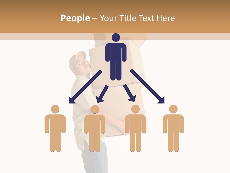 Postman Shipment Package PowerPoint Template