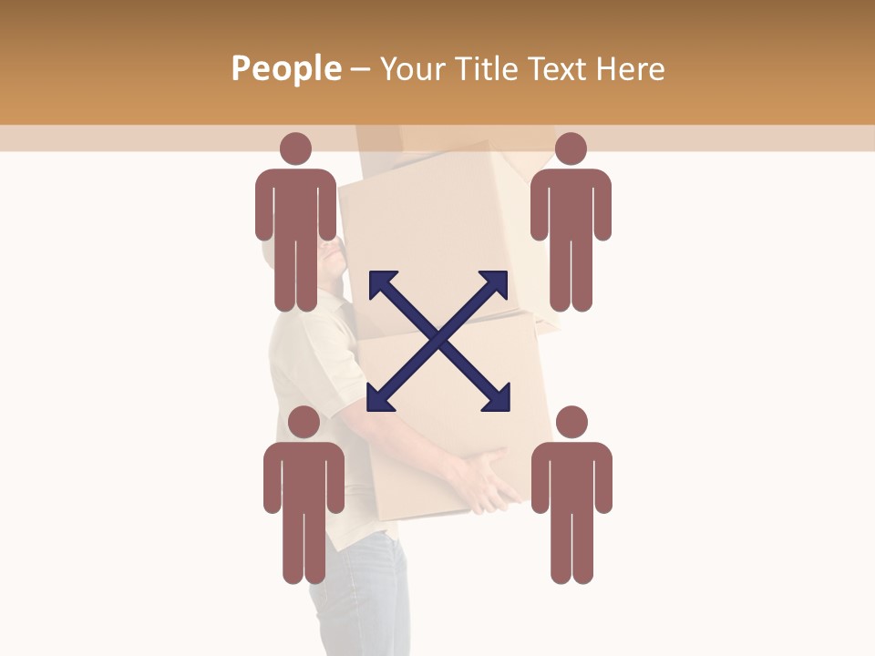 Postman Shipment Package PowerPoint Template