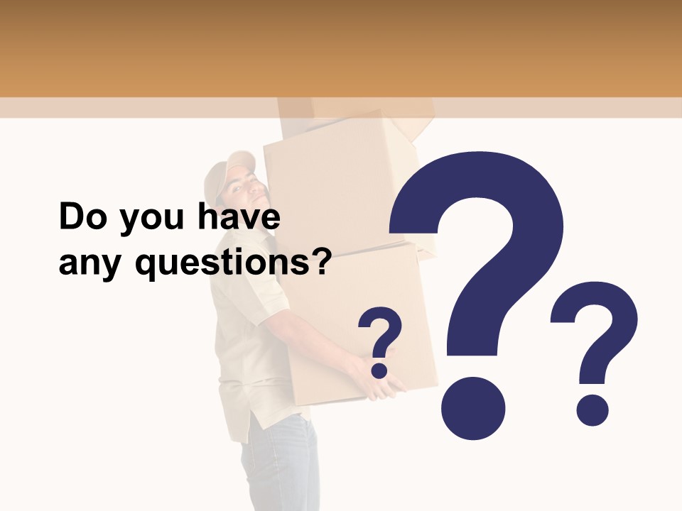 Postman Shipment Package PowerPoint Template