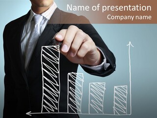 Turnover Pointing Graph PowerPoint Template