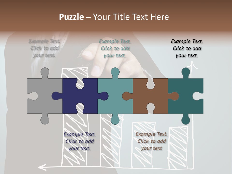 Turnover Pointing Graph PowerPoint Template