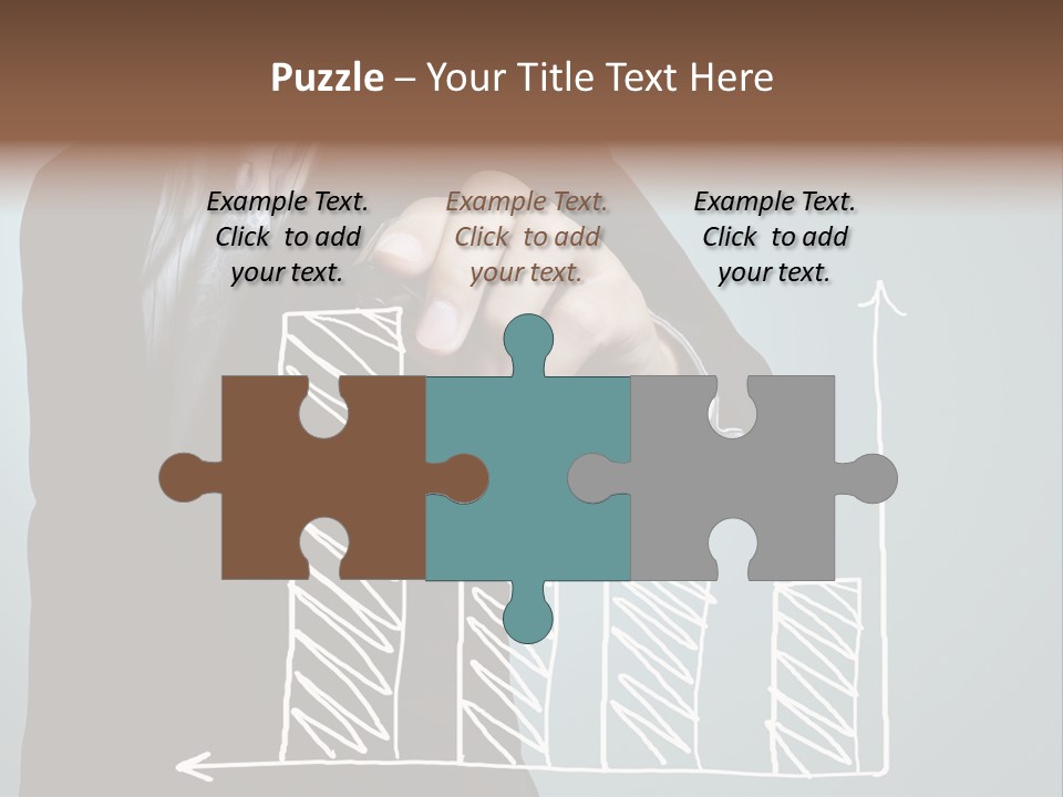 Turnover Pointing Graph PowerPoint Template