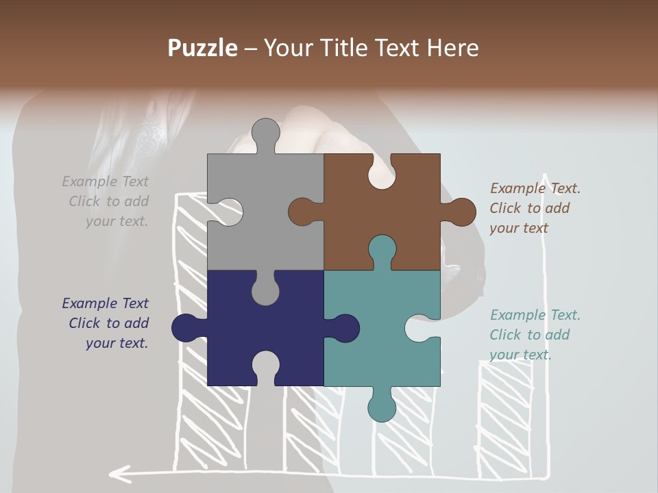 Turnover Pointing Graph PowerPoint Template