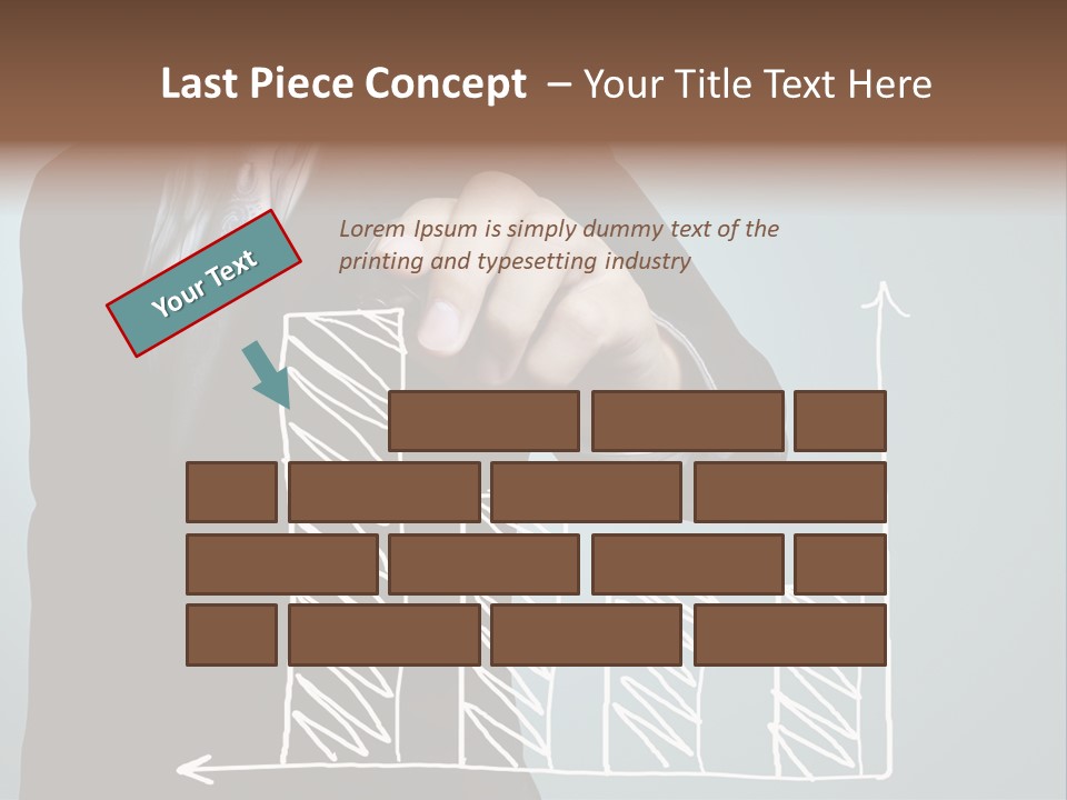 Turnover Pointing Graph PowerPoint Template
