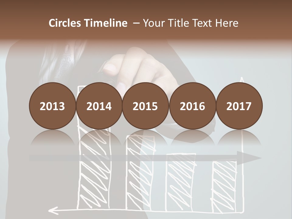 Turnover Pointing Graph PowerPoint Template