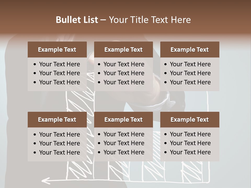 Turnover Pointing Graph PowerPoint Template