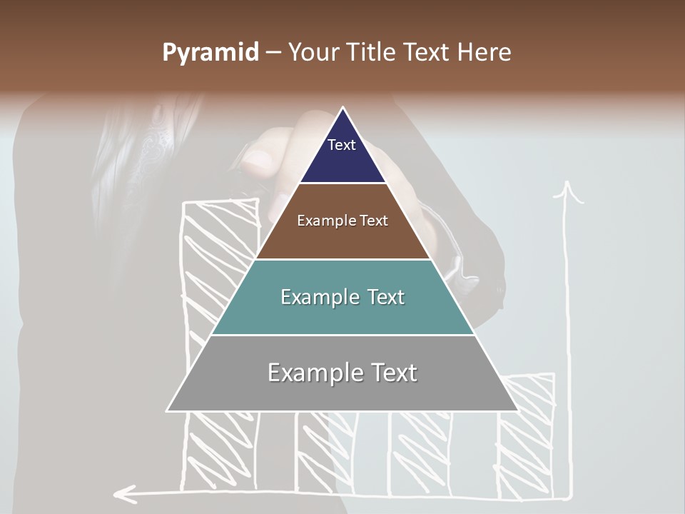 Turnover Pointing Graph PowerPoint Template