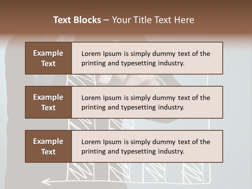 Turnover Pointing Graph PowerPoint Template