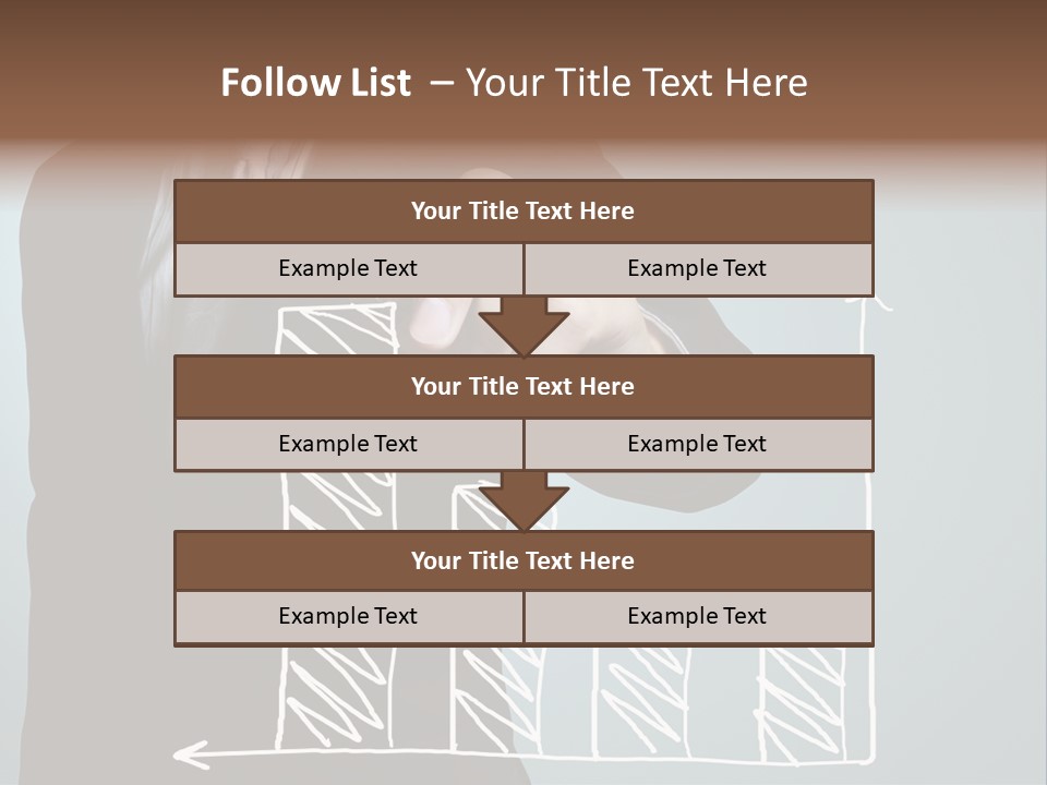 Turnover Pointing Graph PowerPoint Template
