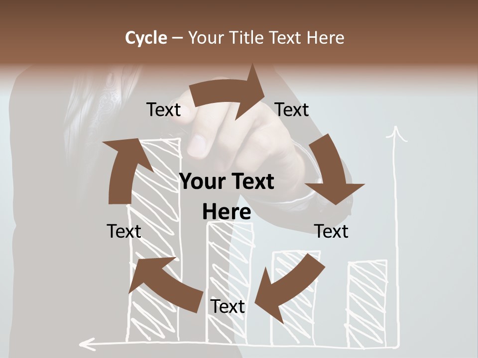 Turnover Pointing Graph PowerPoint Template