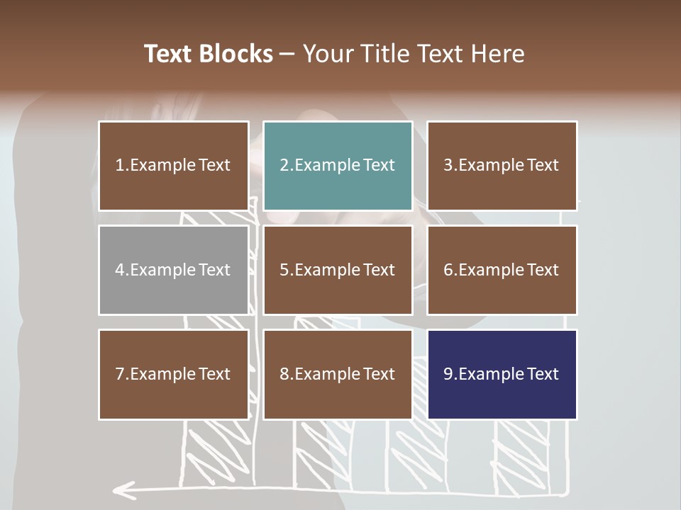 Turnover Pointing Graph PowerPoint Template