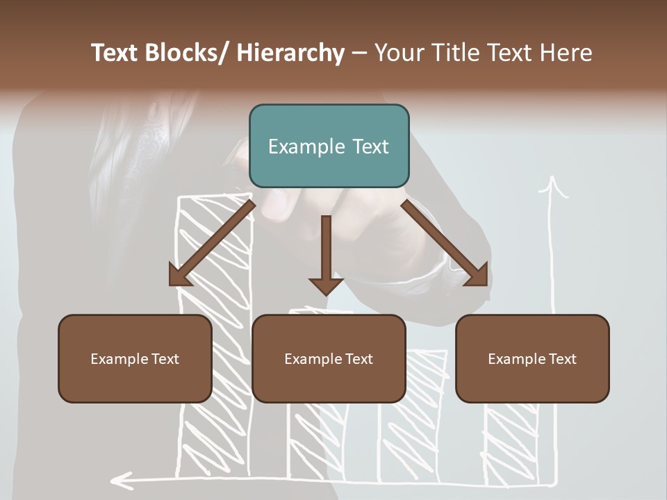 Turnover Pointing Graph PowerPoint Template