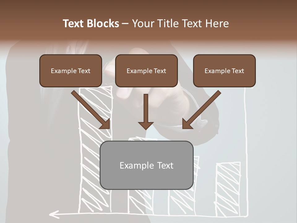 Turnover Pointing Graph PowerPoint Template