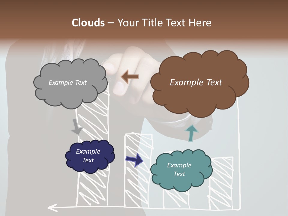 Turnover Pointing Graph PowerPoint Template