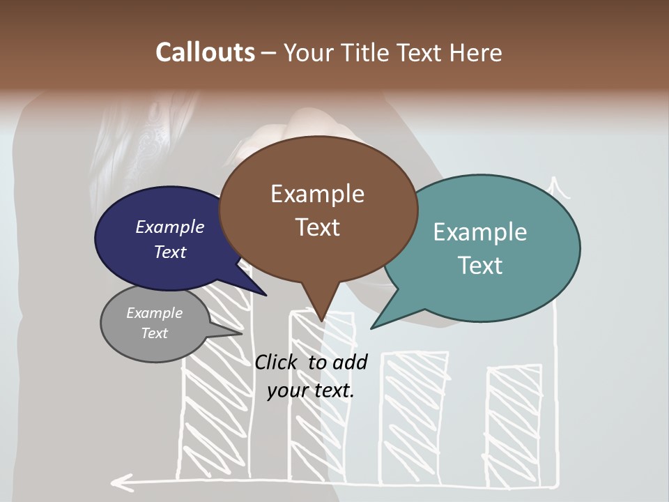 Turnover Pointing Graph PowerPoint Template