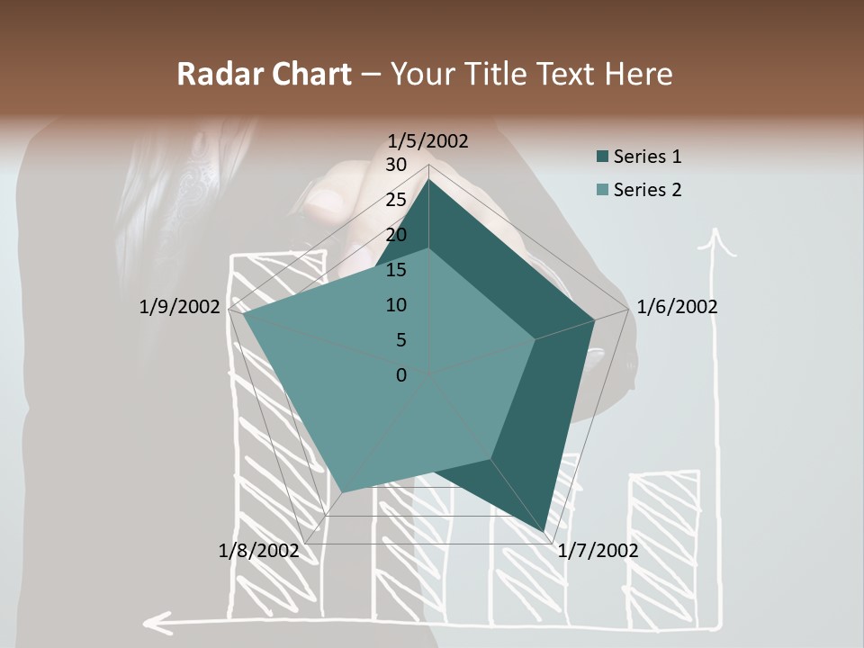 Turnover Pointing Graph PowerPoint Template