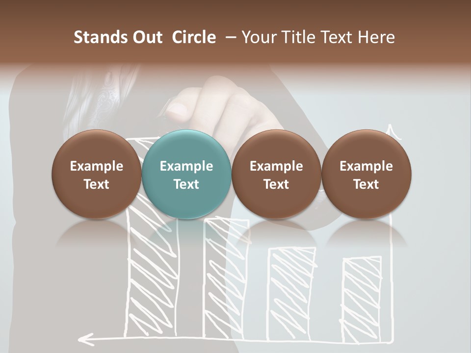 Turnover Pointing Graph PowerPoint Template