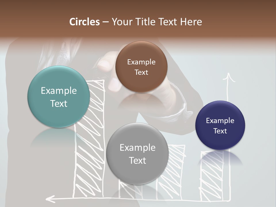 Turnover Pointing Graph PowerPoint Template
