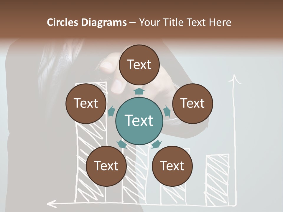 Turnover Pointing Graph PowerPoint Template