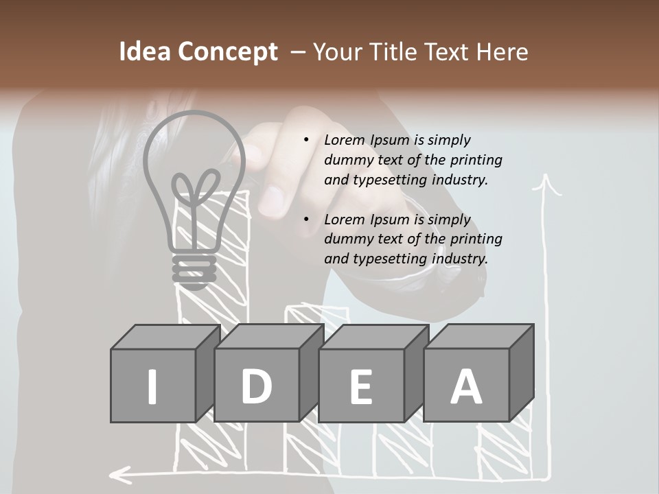 Turnover Pointing Graph PowerPoint Template