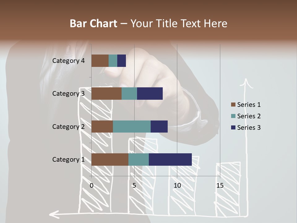 Turnover Pointing Graph PowerPoint Template