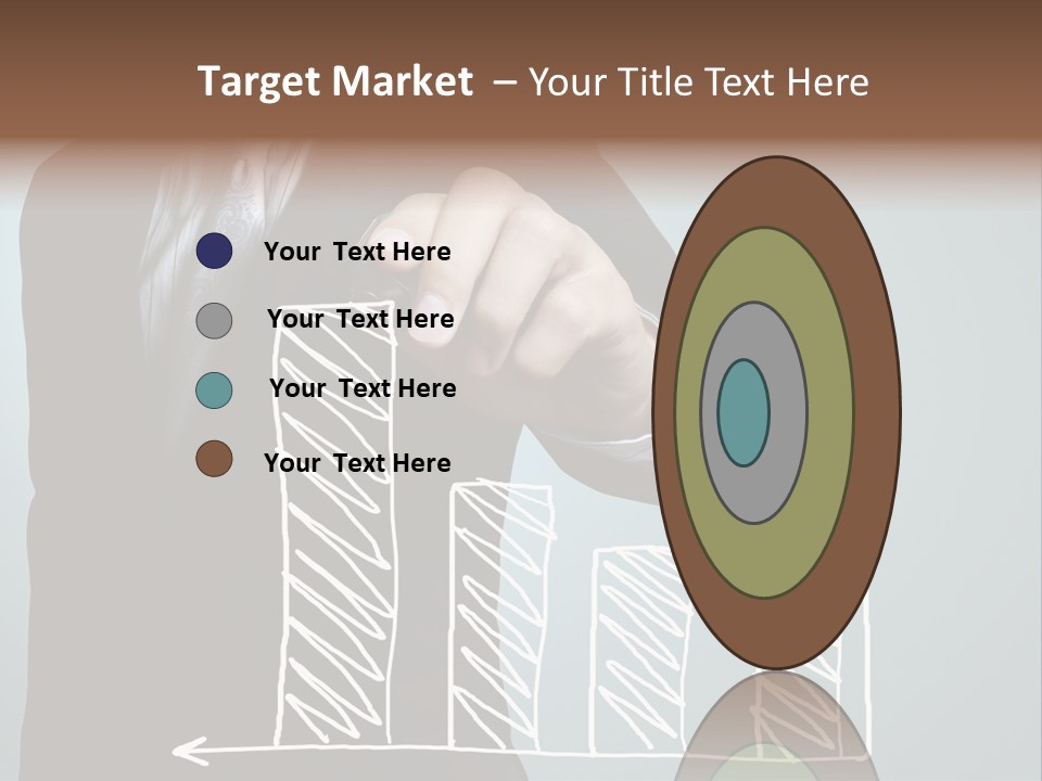 Turnover Pointing Graph PowerPoint Template