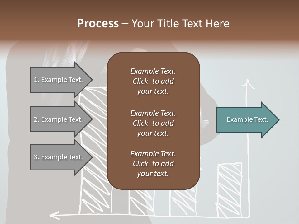 Turnover Pointing Graph PowerPoint Template