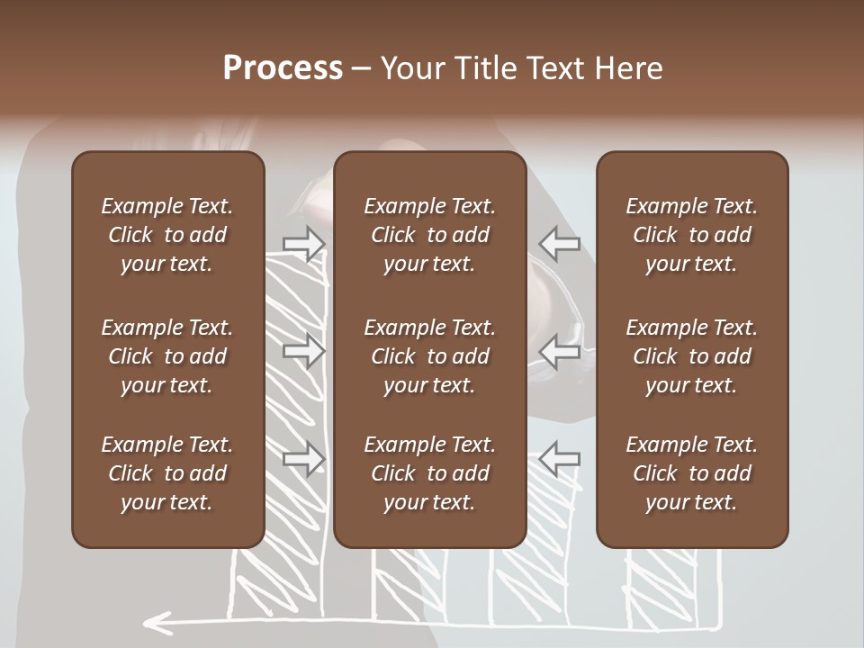 Turnover Pointing Graph PowerPoint Template
