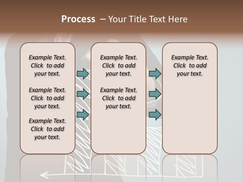 Turnover Pointing Graph PowerPoint Template