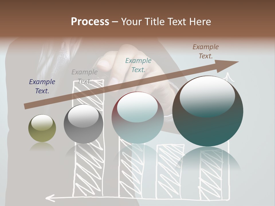 Turnover Pointing Graph PowerPoint Template