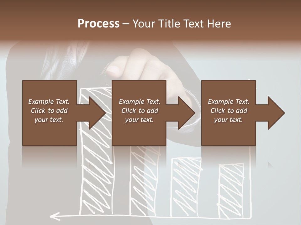 Turnover Pointing Graph PowerPoint Template