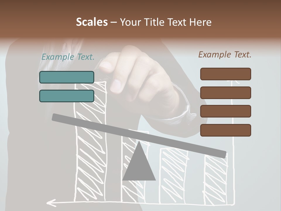 Turnover Pointing Graph PowerPoint Template