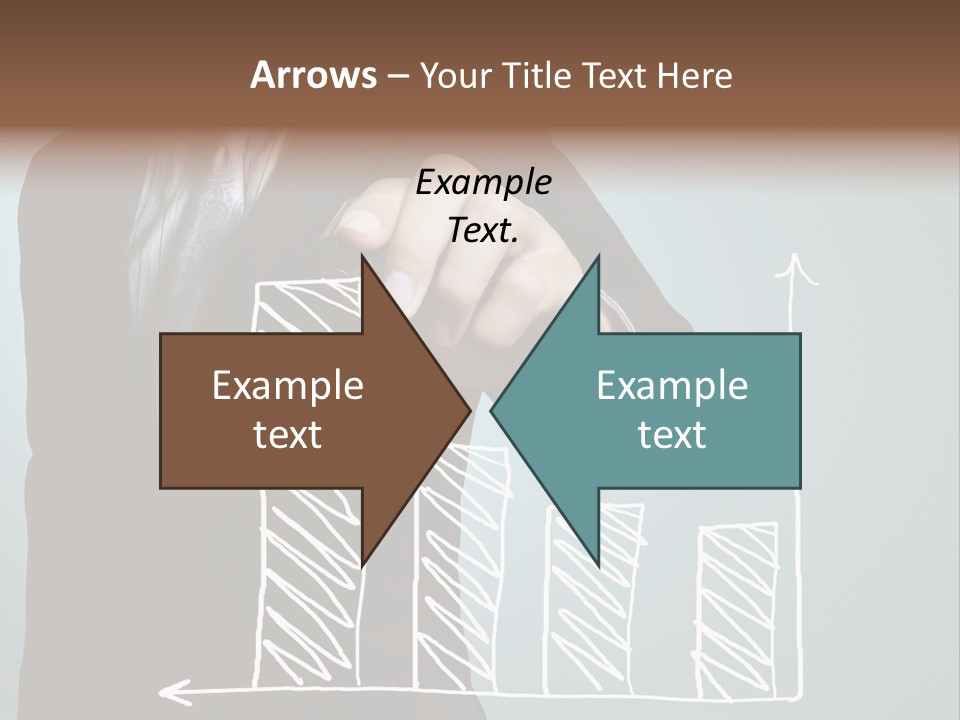 Turnover Pointing Graph PowerPoint Template