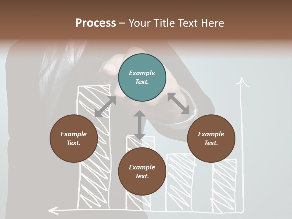 Turnover Pointing Graph PowerPoint Template