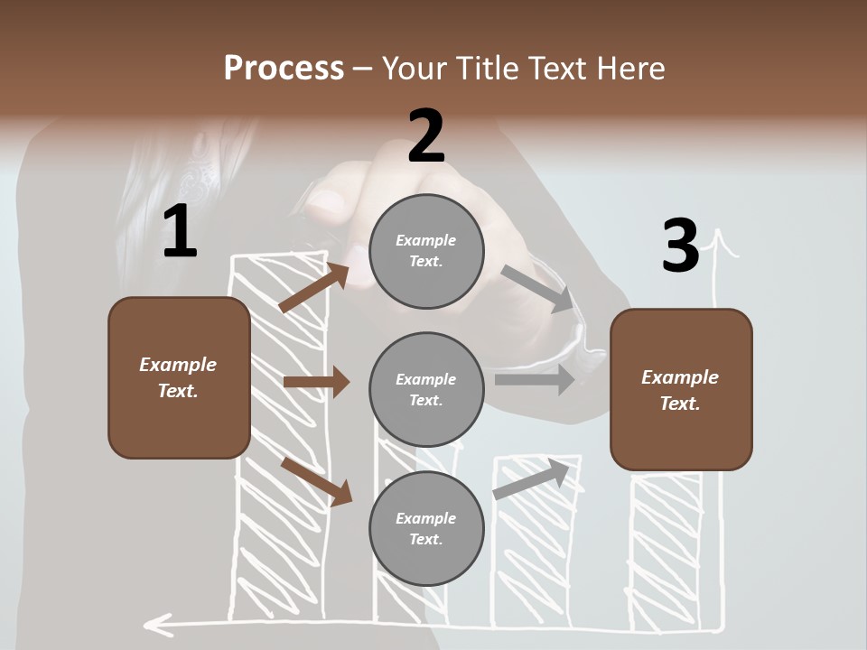 Turnover Pointing Graph PowerPoint Template