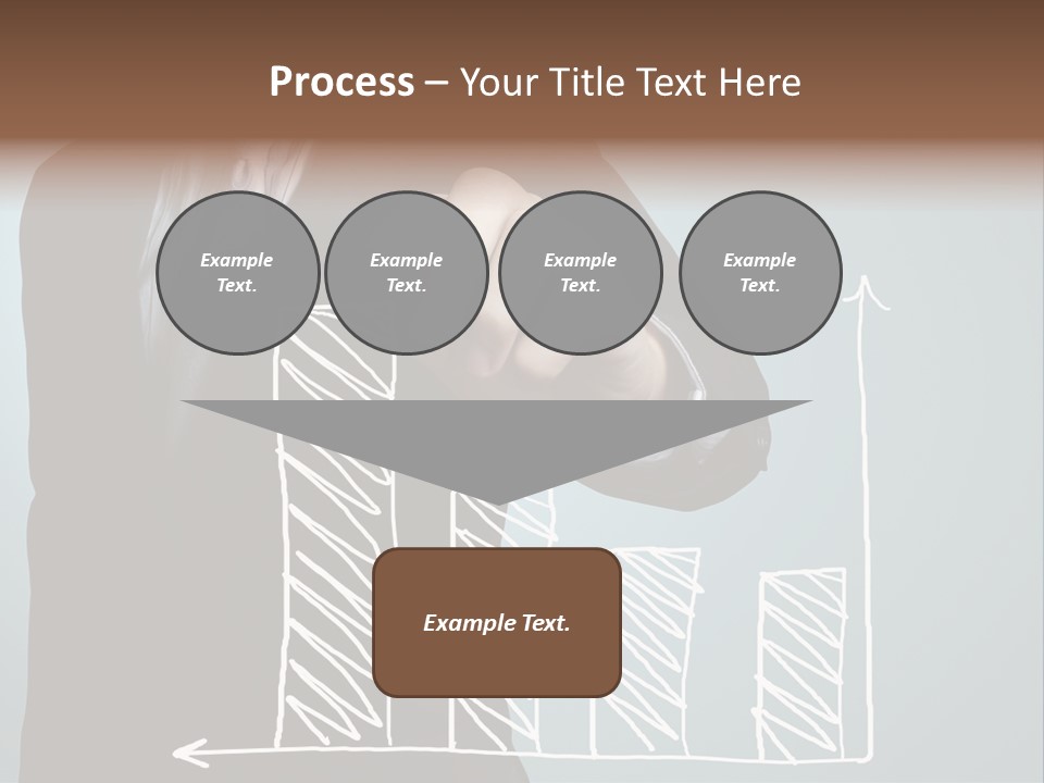 Turnover Pointing Graph PowerPoint Template