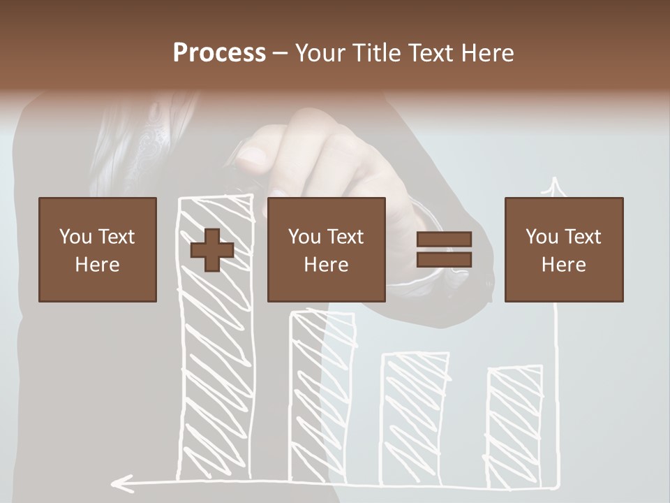 Turnover Pointing Graph PowerPoint Template