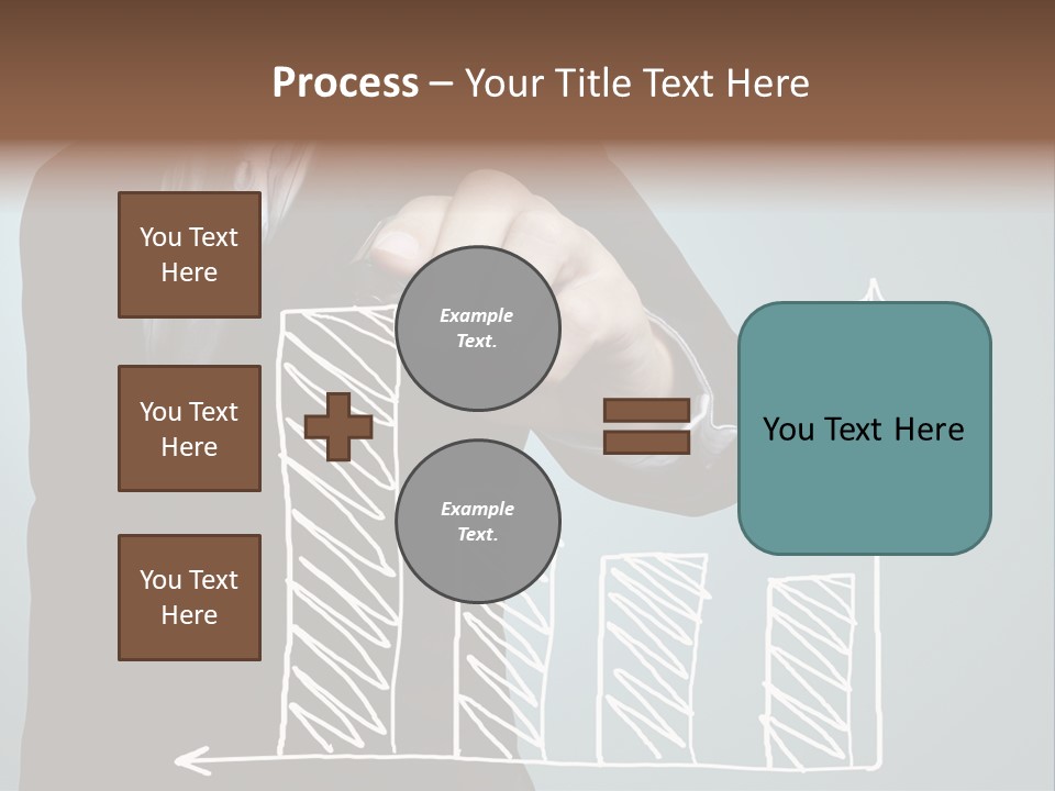 Turnover Pointing Graph PowerPoint Template