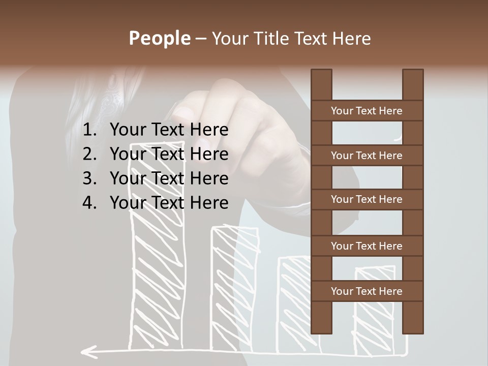 Turnover Pointing Graph PowerPoint Template