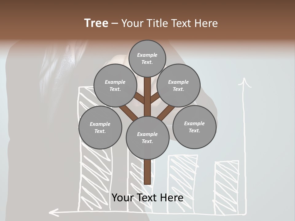 Turnover Pointing Graph PowerPoint Template