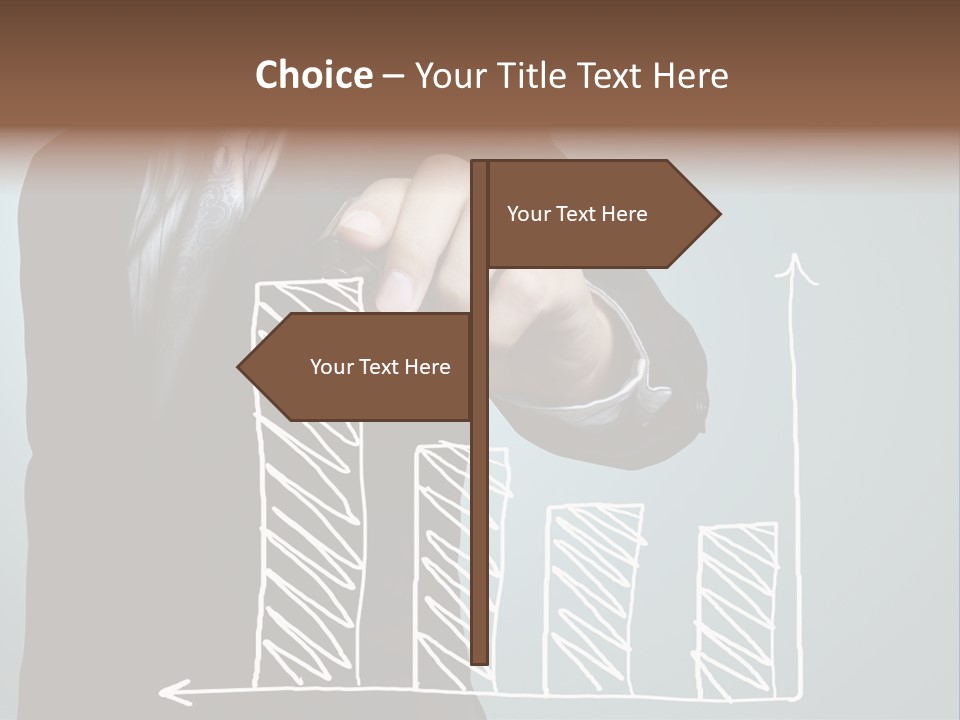 Turnover Pointing Graph PowerPoint Template