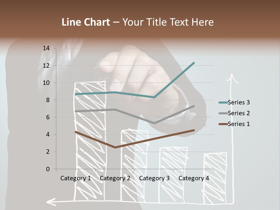 Turnover Pointing Graph PowerPoint Template