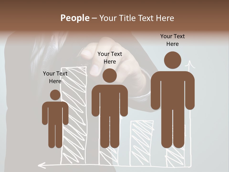 Turnover Pointing Graph PowerPoint Template