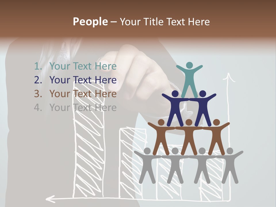 Turnover Pointing Graph PowerPoint Template