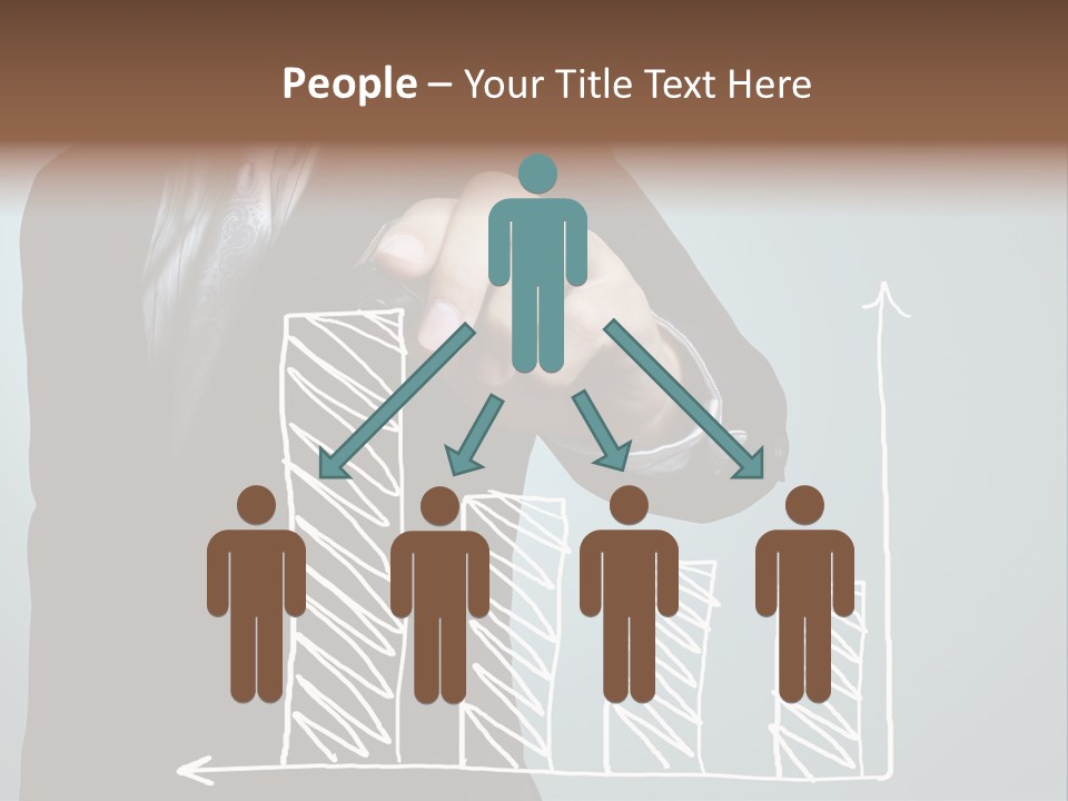 Turnover Pointing Graph PowerPoint Template