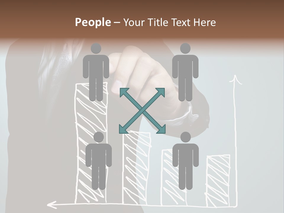 Turnover Pointing Graph PowerPoint Template