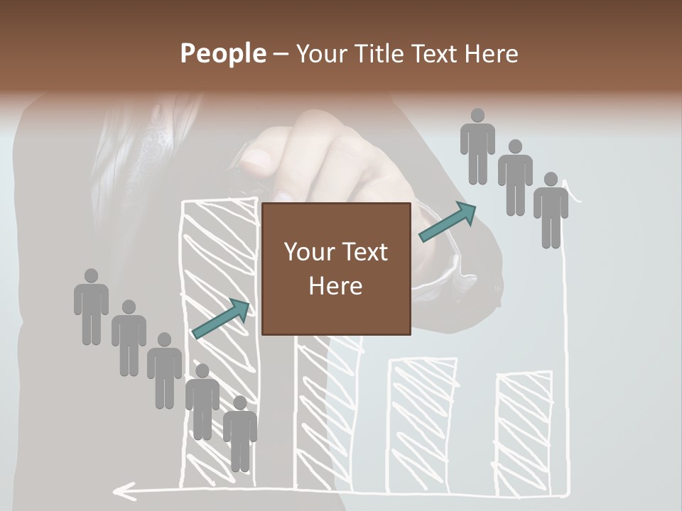 Turnover Pointing Graph PowerPoint Template